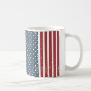 Taza De Café bandera vertical americana