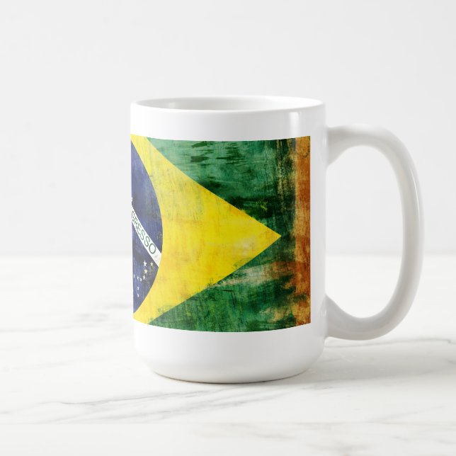 Taza De Café Bandera vieja del Brasil (Derecha)