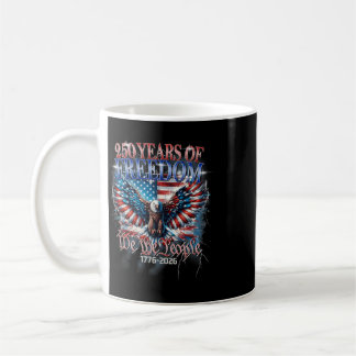 Taza De Café Bandera Vintage 250 Años Americana 1776 2026 250º