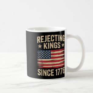 Taza De Café Bandera Vintage Americana del 4 de Julio Rechazand