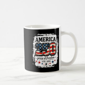 Taza De Café Bandera vintage de EE. UU. de 250 años 4 de julio