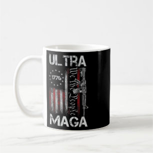 Taza De Café Bandera Vintage Usa Ultra Mega Pistola Usa 4 De Ju