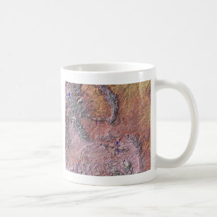 Taza De Café Bandera Wyoming + Mapa Mug