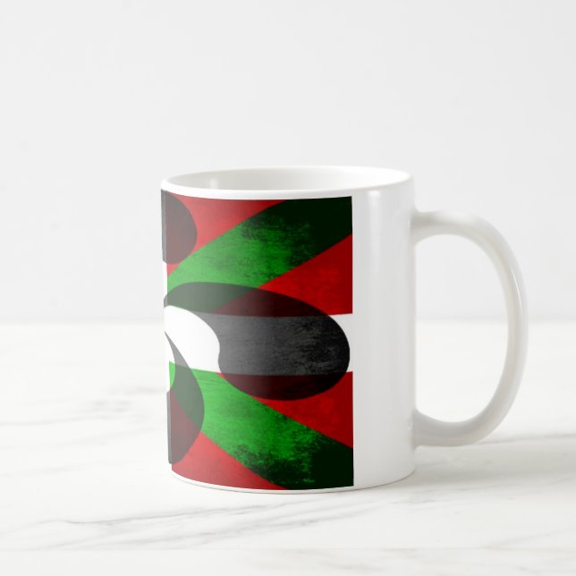 Taza De Café Bandera y cruz vascas (Derecha)