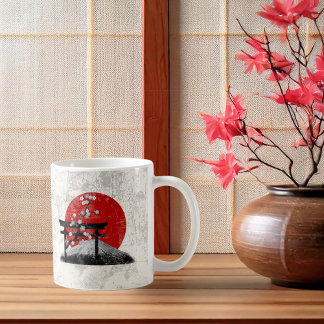 Taza De Café Bandera y símbolos de Japón ID153
