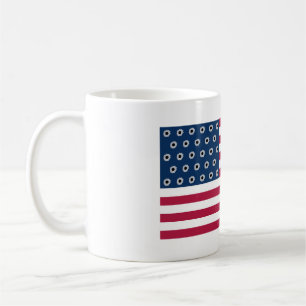 Taza De Café Banderas de balas de armas estadounidenses