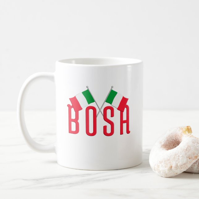 Taza De Café Banderas de BOSA Italia (Con donut)