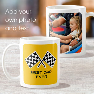 Taza De Café Banderas de coche de foto personalizada Mejor Papá