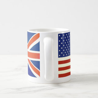 Taza De Café Banderas de los E.E.U.U. Británicos