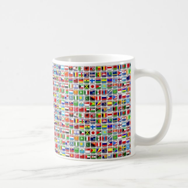 Taza De Café Banderas del mundo (Derecha)