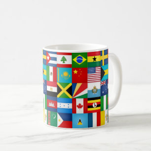 Taza De Café Banderas Guay Del Mundo