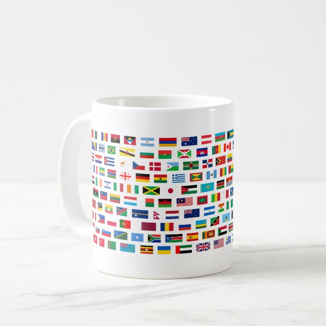 Taza De Café Banderas mundiales (Anverso izquierdo)