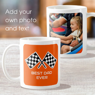 Taza De Café Banderas naranjas para coche con foto personalizad