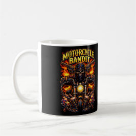 Taza De Café Bandido en Motocicleta
