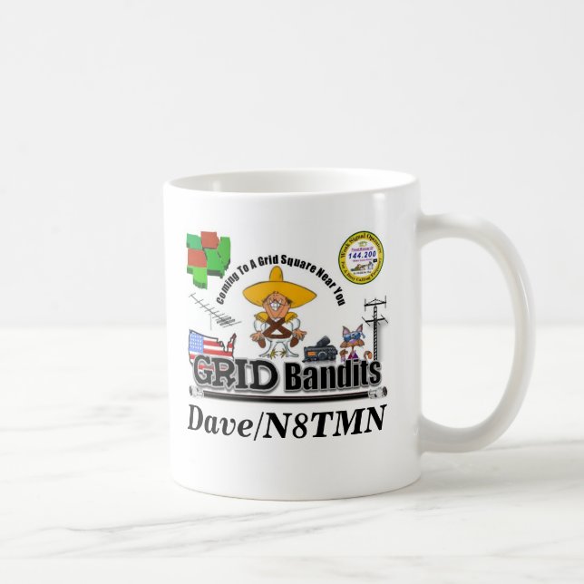 Taza De Café Bandido final, logotipo débil de la señal, (Derecha)