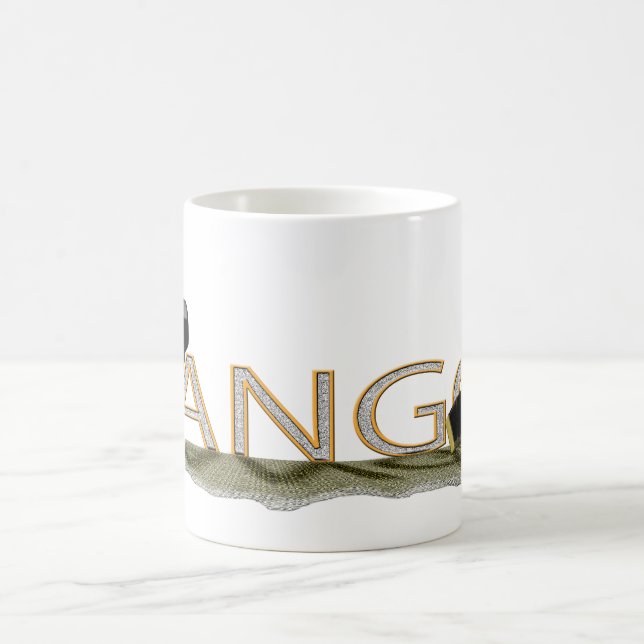 Taza De Café Bandoneon y gorra del tango grandes (Centro)