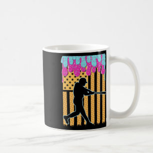 Taza De Café Bañera de béisbol Boys Helado Bandera Americana 4ª