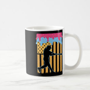 Taza De Café Bañera de béisbol Boys Helado Bandera Americana 4ª
