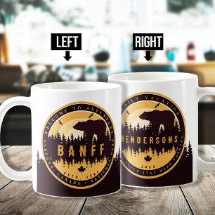 Taza De Café Banff NP Canadá Montañas Rocosas Souvenirs de époc