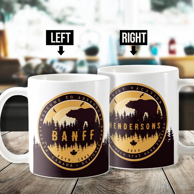 Taza De Café Banff NP Canadá Montañas Rocosas Souvenirs de époc (Subido por el creador)