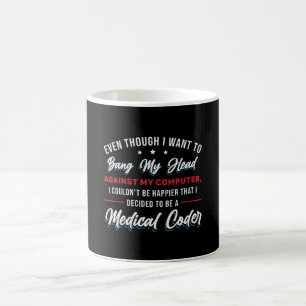 Taza De Café Bang My Head Medical Coder Programador ICD
