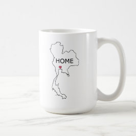 Taza De Café Bangkok, tazón en el hogar de Tailandia
