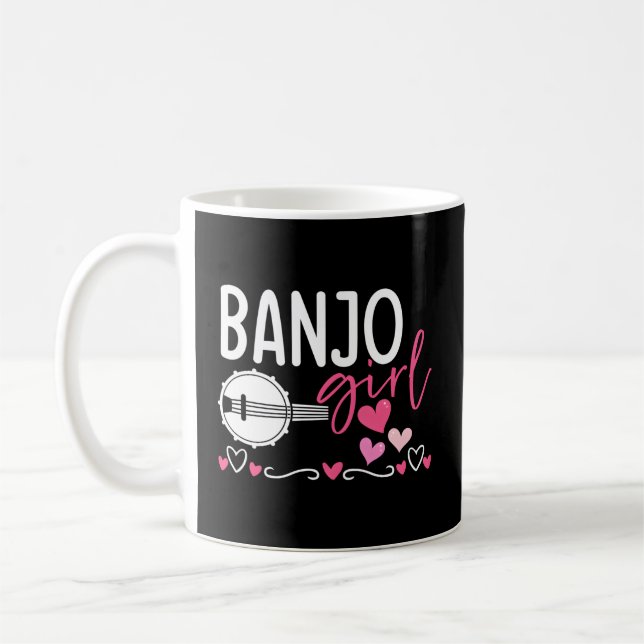 Taza De Café Banjo Bluegrass Banjo Player (Izquierda)