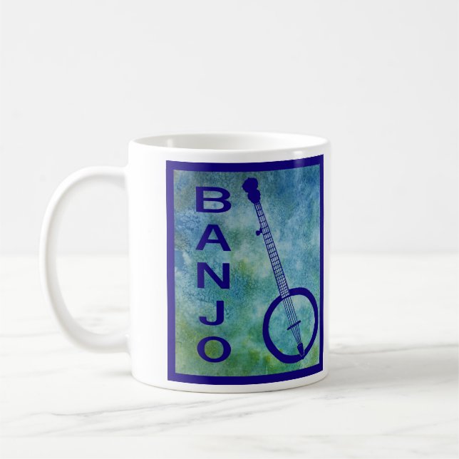 Taza De Café Banjo en azul (Izquierda)