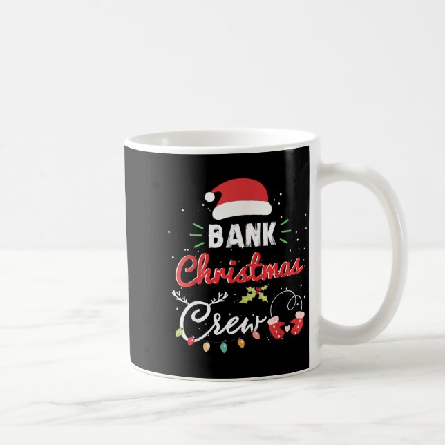 Taza De Café Bank Christmas Crew Funny Banker Matching  (Derecha)