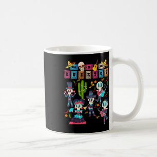 Taza De Café Banner de Papel Picado mexicano - lindo Dia de los