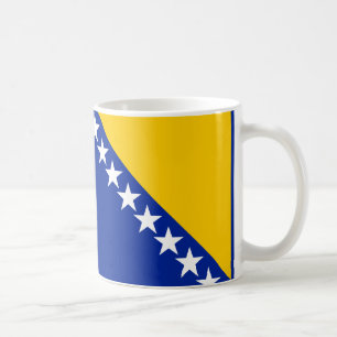 Taza De Café Baño cerámico de bandera de Bosnia y Herzegovina