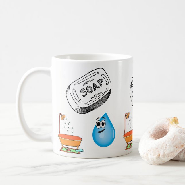Taza De Café baño de mugre (Con donut)