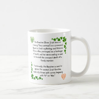 Taza De Café Banshee Mug irlandés - Sigue a mi familia