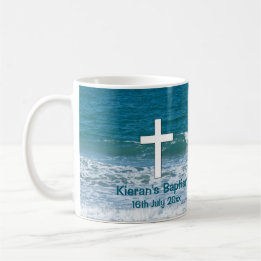 Taza De Café Baptismo oceánico Keepsake Frosted Glass Coffee Mu