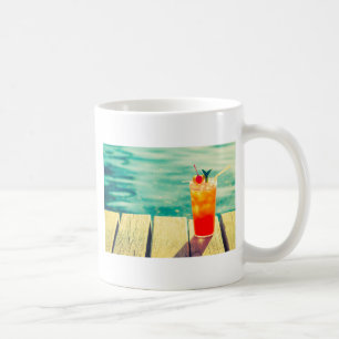 Taza De Café Bar de piscina de cócteles retro