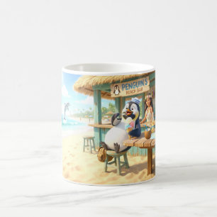 Taza De Café Bar de playa del pingüino