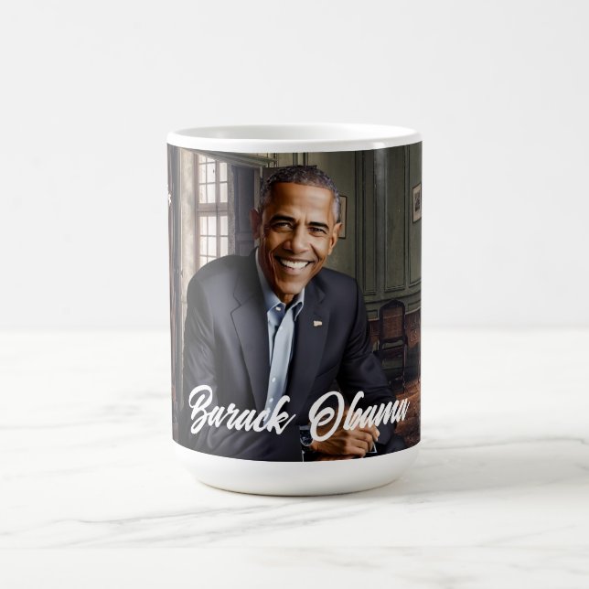 Taza De Café Barack Obama 44º cumpleaños del presidente (Centro)
