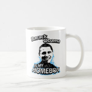 Taza De Café Barack Obama es mi homeboy