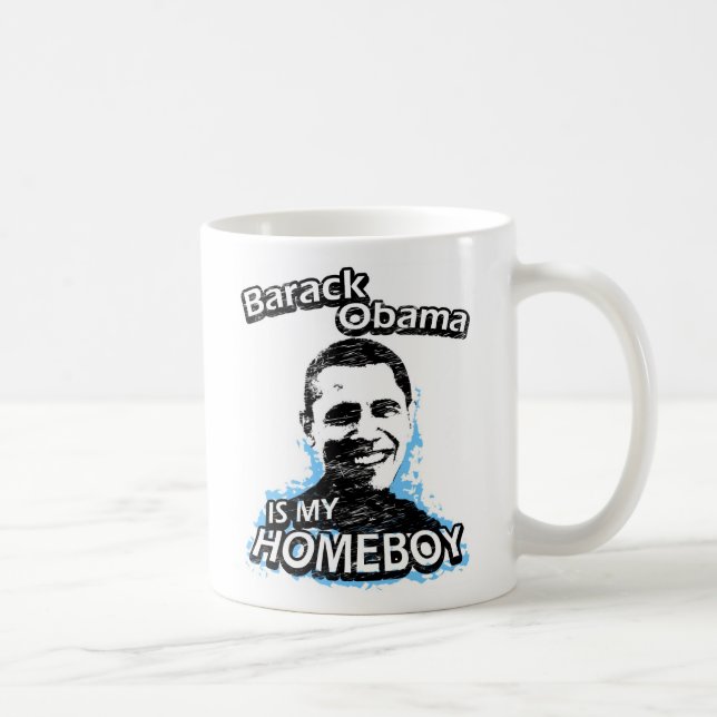 Taza De Café Barack Obama es mi homeboy (Derecha)