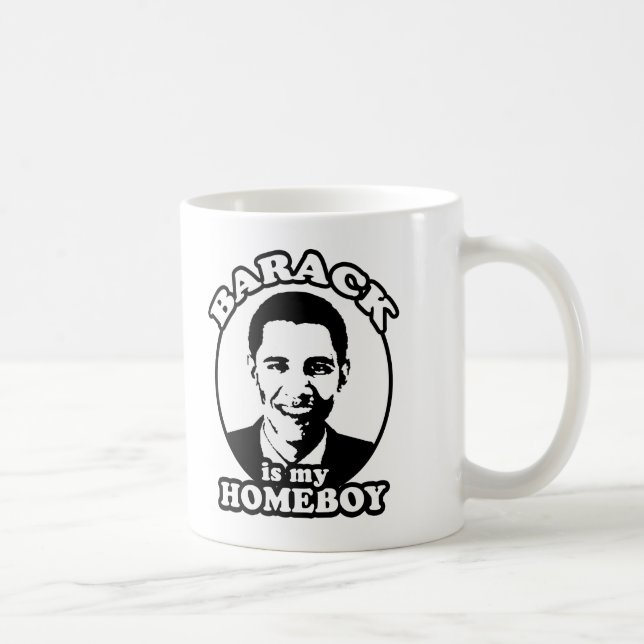 Taza De Café Barack Obama es mi homeboy (Derecha)