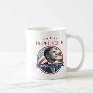 Taza De Café Barack Obama Tributo Arte La Esperanza Sigue Camis