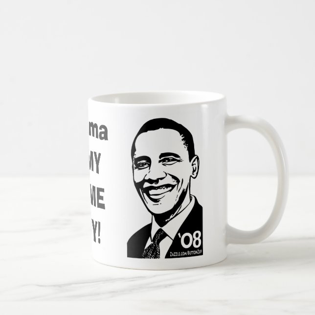 Taza De Café Barack para presidente Mug (Derecha)