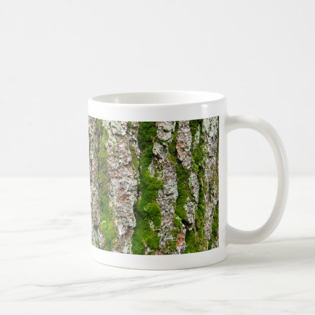 Taza De Café Baraja De Árbol De Pino Con Moss (Derecha)