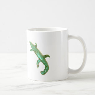 Taza De Café barba de lagarto verde
