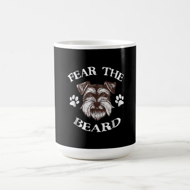 Taza De Café Barba de miedo Schnauzer (Centro)