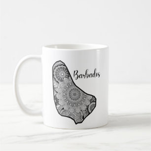 Taza De Café Barbados MandaLa Map Travel :