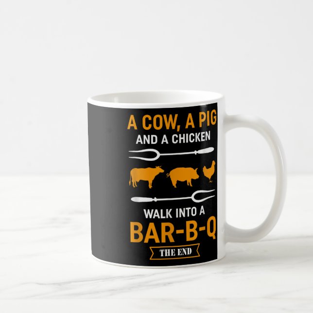 Taza De Café Barbecue Bbq Lover Camisas de Chiste - Gracioso Gr (Derecha)