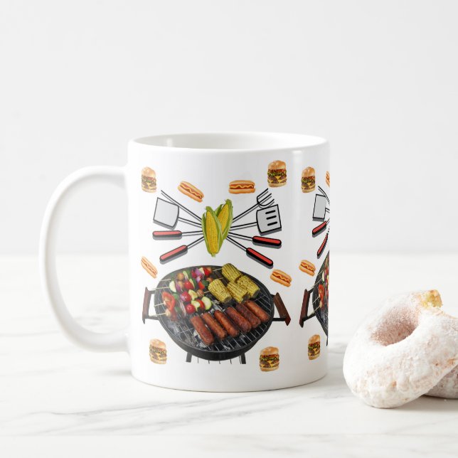 Taza De Café Barbecue Mug (Con donut)