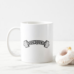 Taza De Café Barbell, CONQUISTA - Gimnasio Inspirador de Halter