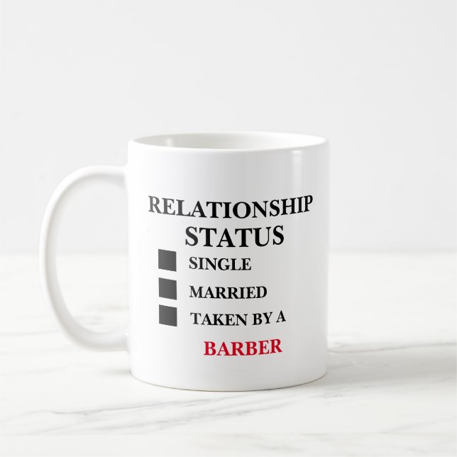Taza De Café Barber de estado de relación (Izquierda)